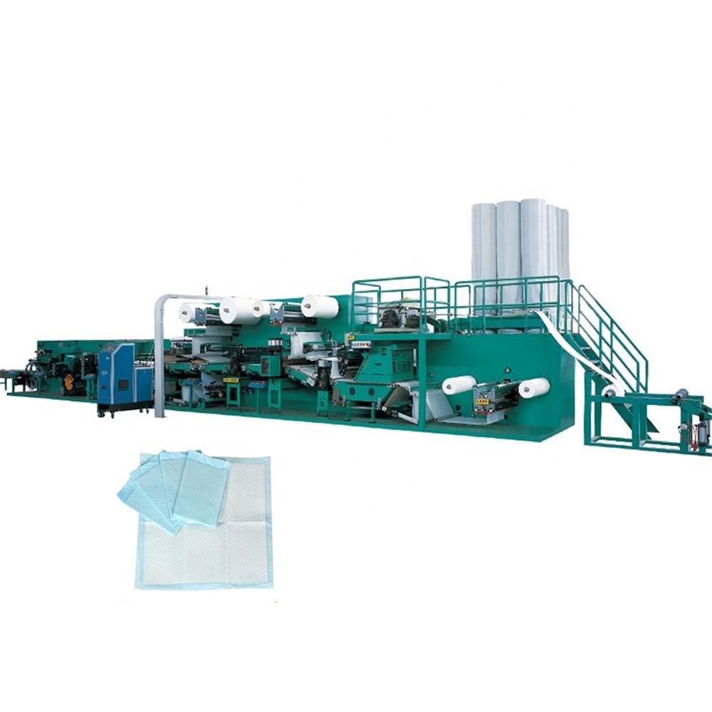 Disposable Under Pad Making Machine with Longitudinal Folding System