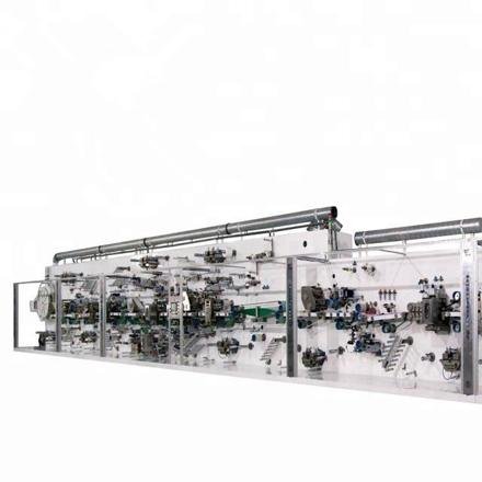 Factory Supply sanitary pad making machine napkin machine price with Longitudinal Folding System