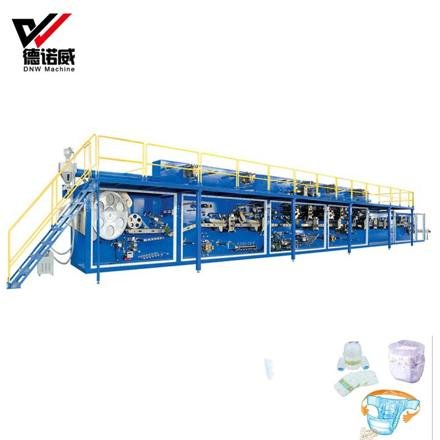 High Speed Incontinence Baby Diper Making Machine Diapers